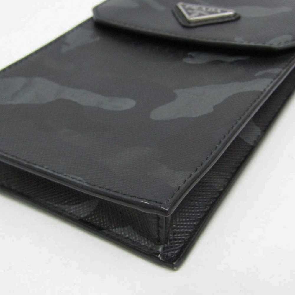 PRADA Black Leather Saffiano Shoulder Bag - Picture 5 of 14